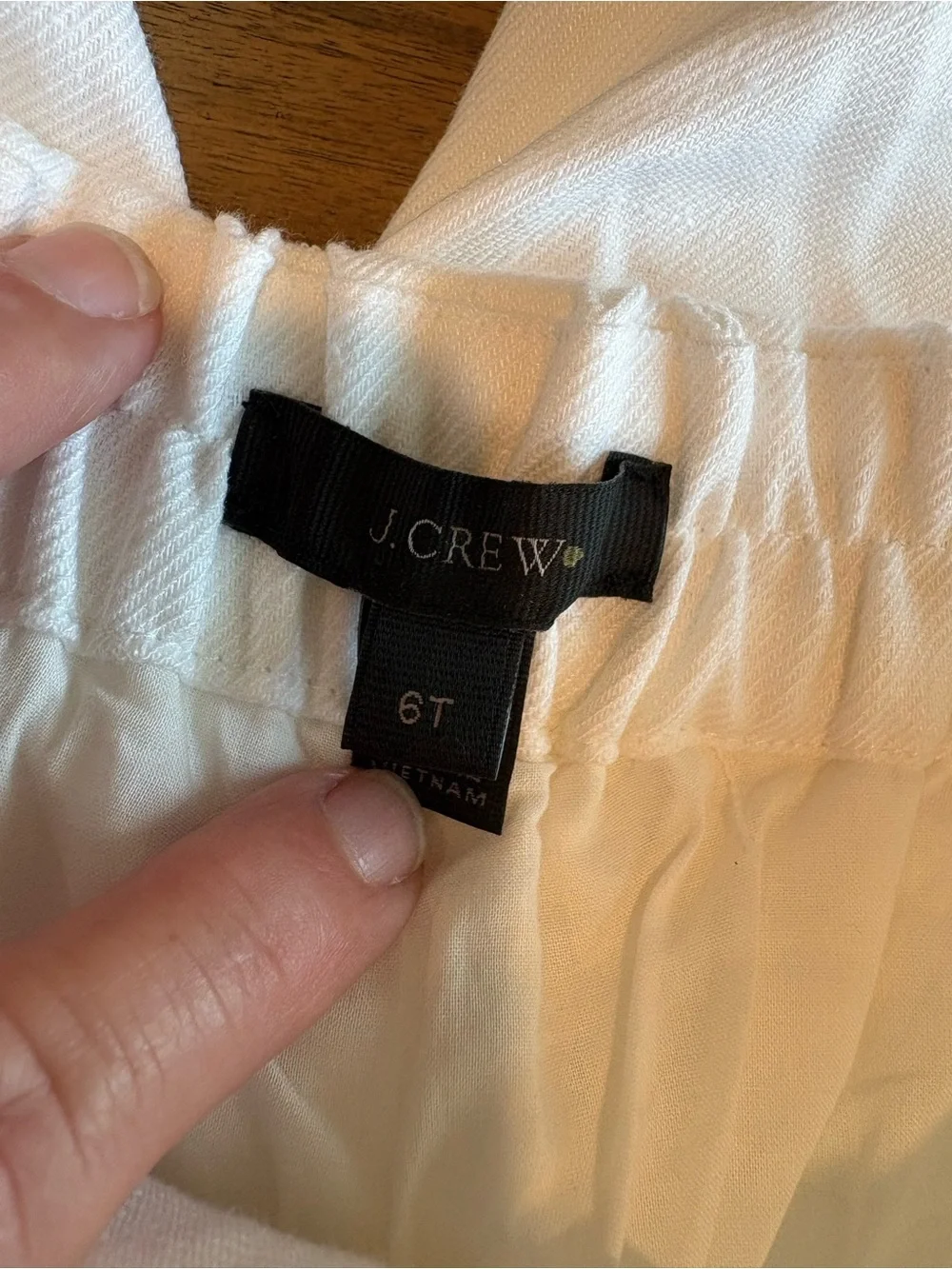 J. Crew White  Linen Pants